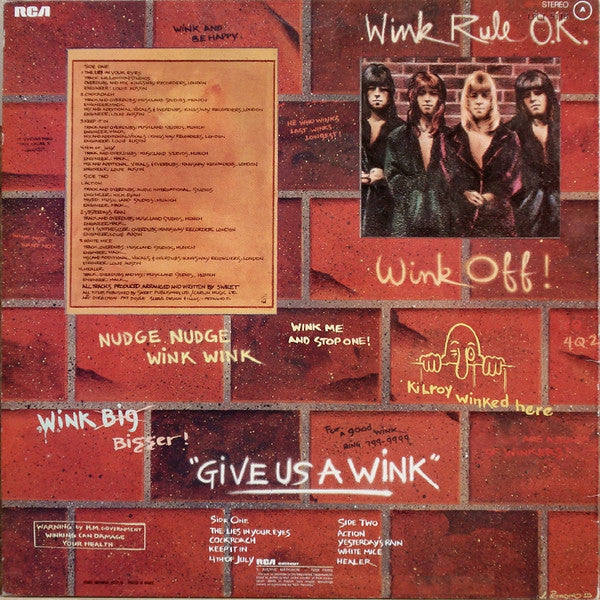 The Sweet : Give Us A Wink (LP, Album)