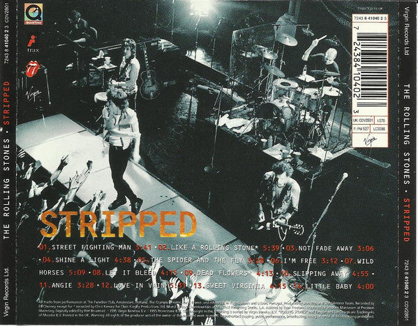 The Rolling Stones : Stripped (CD, Album, Enh)