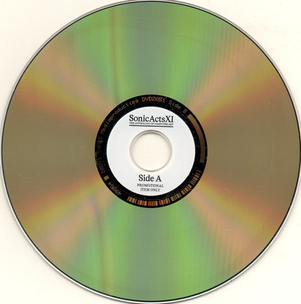 Various : Sonic Acts XI - The Anthology Of Computer Art (DVD, D/Sided, Promo, PAL)