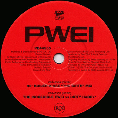 Pop Will Eat Itself : 92° F / The Incredible PWEI Vs Dirty Harry (7", Single)