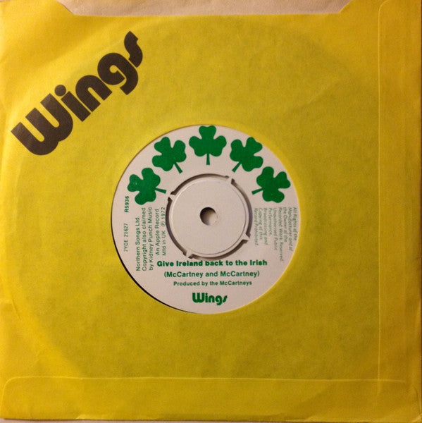 Wings (2) : Give Ireland Back To The Irish (7", Single, Pus)