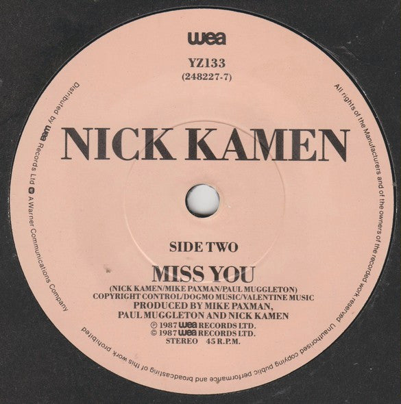 Nick Kamen : Come Softly To Me (7", Single)