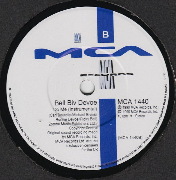 Bell Biv Devoe : Do Me! (7", Single, Pap)