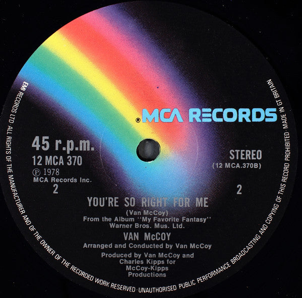 Van McCoy : My Favourite Fantasy (12", Single, Ltd)