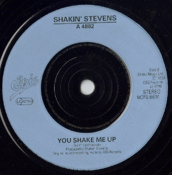 Shakin' Stevens : Teardrops (7", Single, Inj)