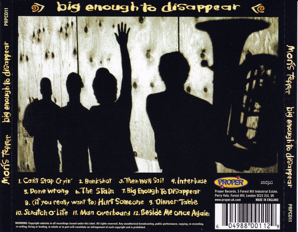 Jeff Moris Tepper : Big Enough To Disappear (CD, Album)