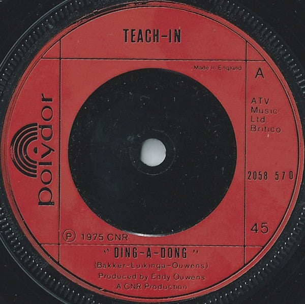 Teach-In : Ding-A-Dong (7", Single, Inj)