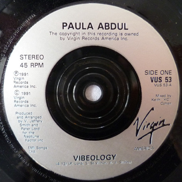 Paula Abdul : Vibeology (7", Single)