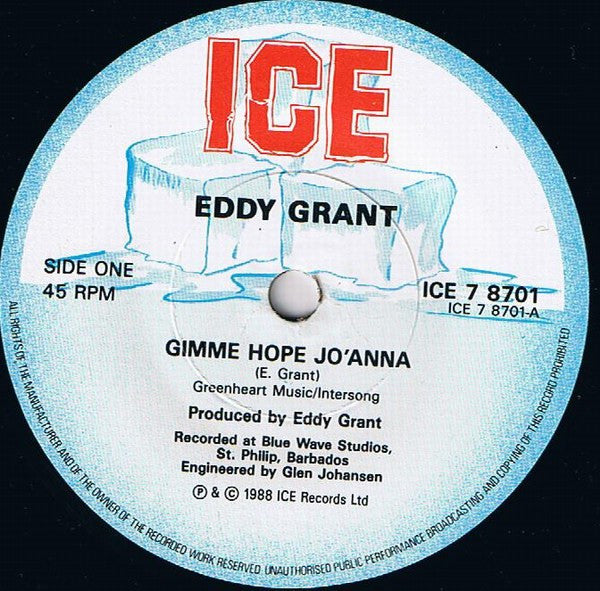 Eddy Grant : Gimme Hope Jo'Anna (7", Single)