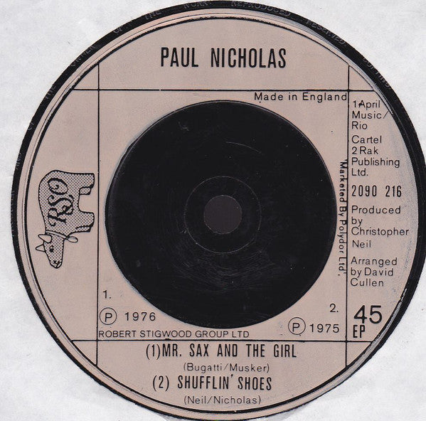 Paul Nicholas : Grandma's Party (7", EP)