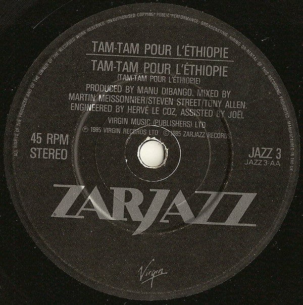 Starvation / Tam Tam Pour L'Éthiopie : Starvation / Tam Tam Pour L'Éthiopie (7", Single)