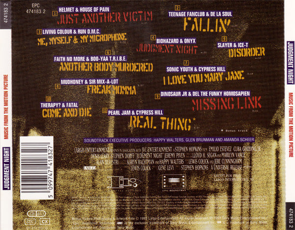 Various : Judgment Night (Music From The Motion Picture)  (CD, Album)