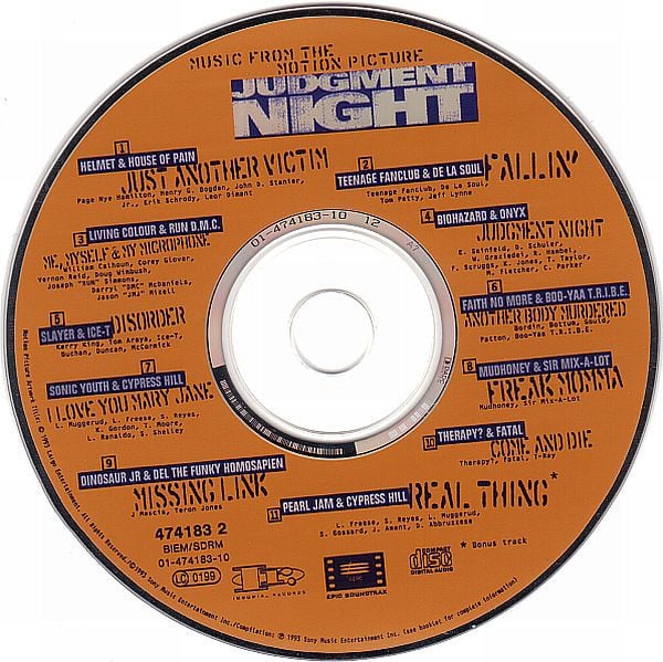 Various : Judgment Night (Music From The Motion Picture)  (CD, Album)