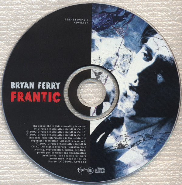 Bryan Ferry : Frantic (CD, Album)
