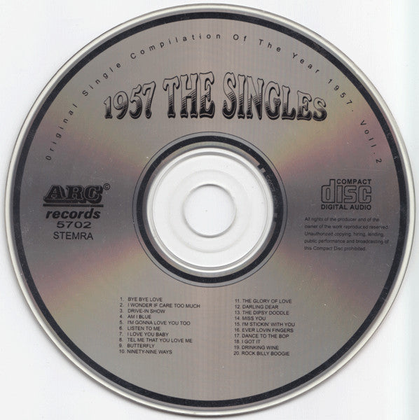 Various : The Singles - Original Single Compilation Of The Year 1957 Vol. 2 (CD, Comp)