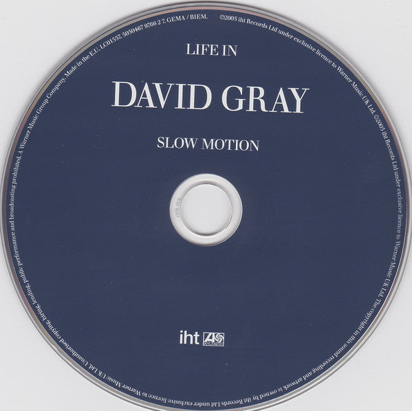 David Gray : Life In Slow Motion (CD, Album, Cin)