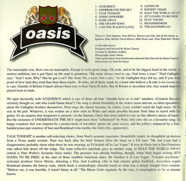 Oasis (2) : The Masterplan (CD, Comp)