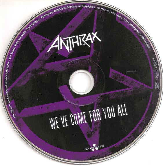 Anthrax : We've Come For You All (CD, Album)
