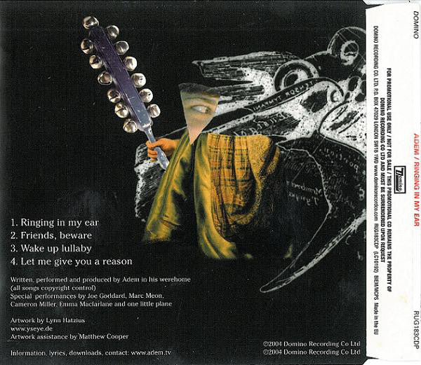 Adem (2) : Ringing In My Ear (CD, Promo)