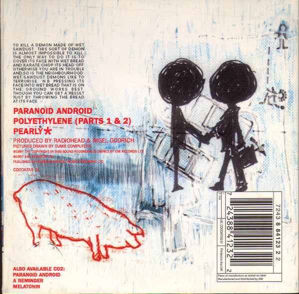 Radiohead : Paranoid Android (CD, Single, CD1)