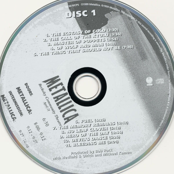 Metallica With Michael Kamen Conducting San Francisco Symphony : S&M (2xCD, Album)