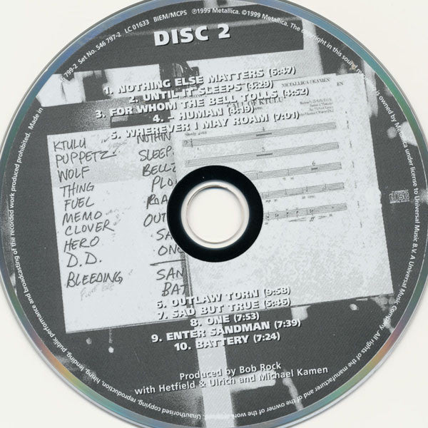 Metallica With Michael Kamen Conducting San Francisco Symphony : S&M (2xCD, Album)
