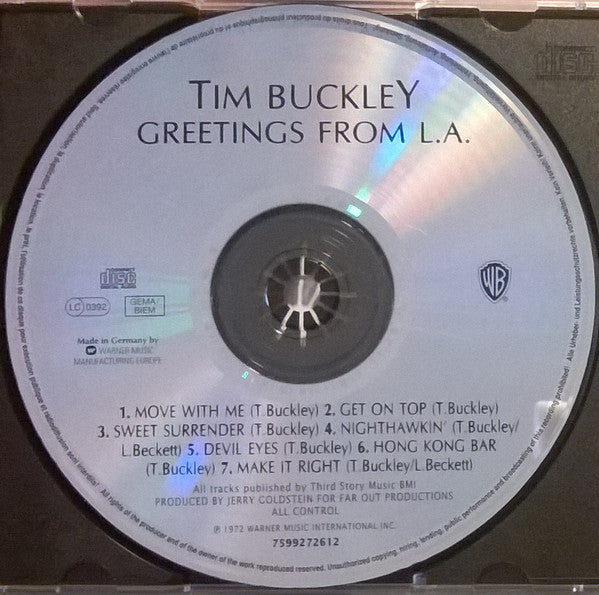 Tim Buckley : Greetings From L.A. (CD, Album, RE)