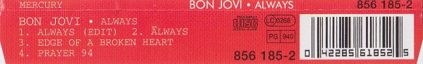 Bon Jovi : Always (CD, Maxi)