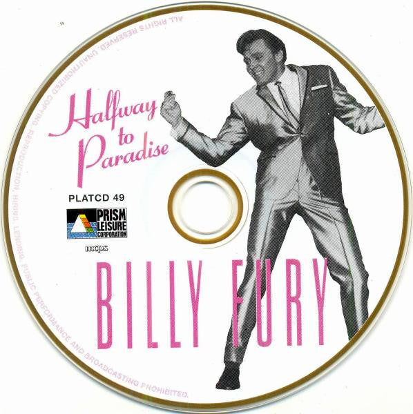 Billy Fury : Halfway To Paradise (CD, Comp)