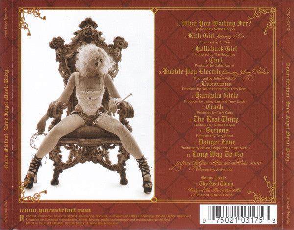 Gwen Stefani : Love.Angel.Music.Baby. (CD, Album)