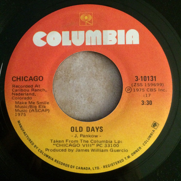 Chicago (2) : Old Days (7", Single)