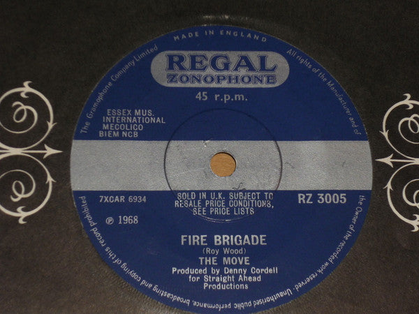 The Move : Fire Brigade (7", Single, Sol)