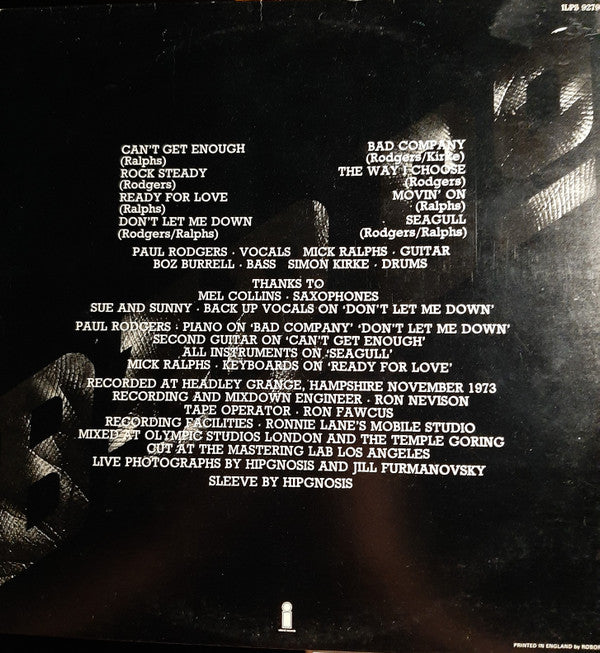 Bad Co* : Bad Company (LP, Album, Gat)