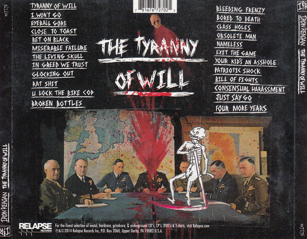 Iron Reagan : The Tyranny Of Will (CD, Album)