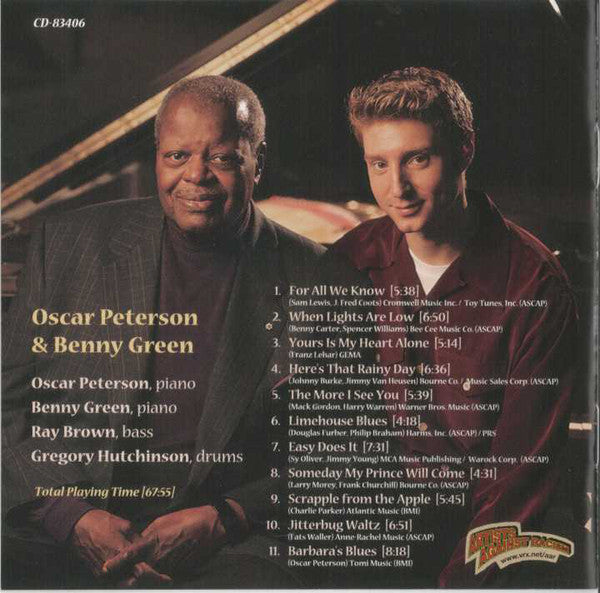 Oscar Peterson & Benny Green : Oscar & Benny  (CD, Album)