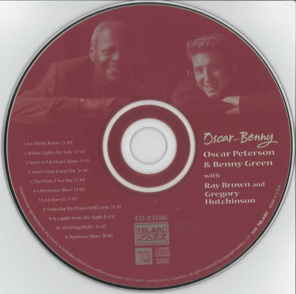 Oscar Peterson & Benny Green : Oscar & Benny  (CD, Album)