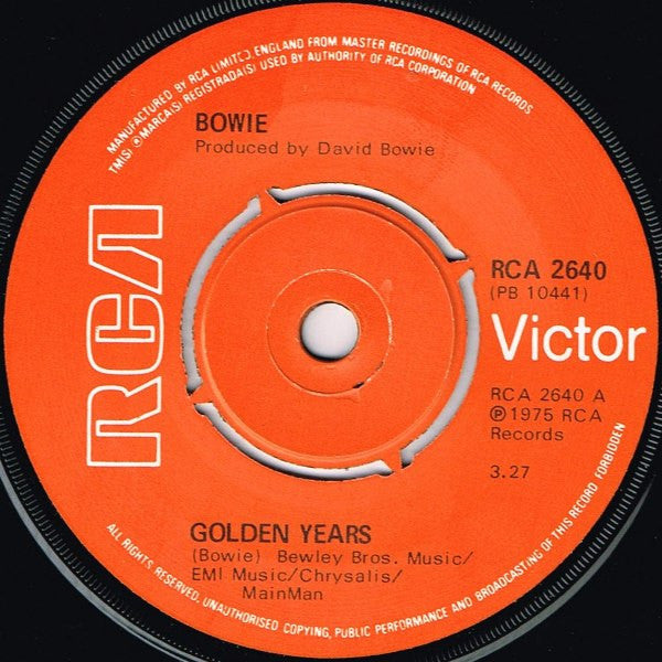 David Bowie : Golden Years (7", Single)