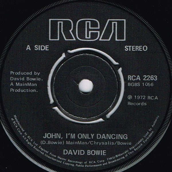 David Bowie : John, I'm Only Dancing (7", Single, RE)