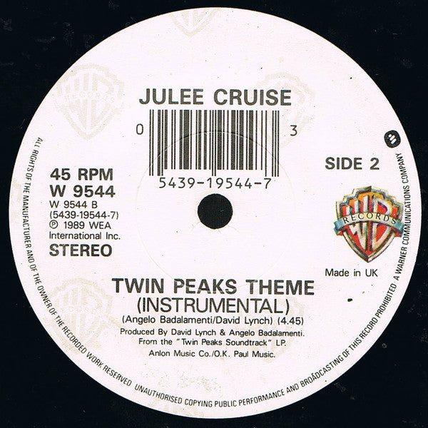 Julee Cruise : Falling (7", Single, Pap)
