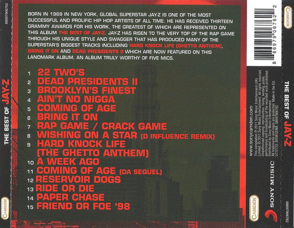 Jay-Z : The Best Of (CD, Comp, RE)