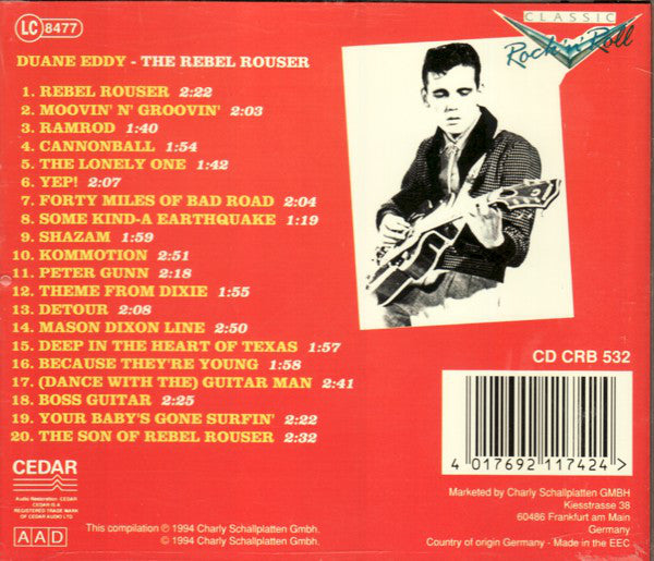 Duane Eddy : The Rebel Rouser (CD, Album, Comp)