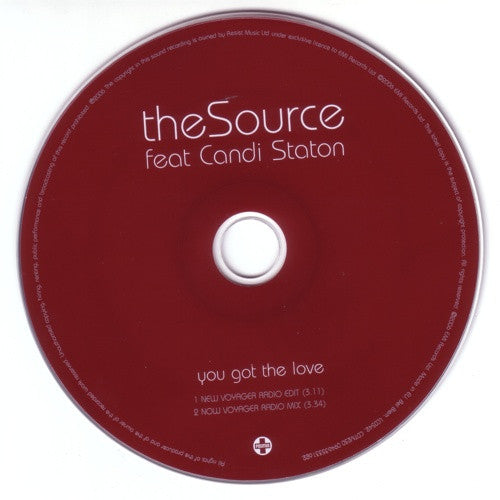The Source : You Got The Love (CD, Single)