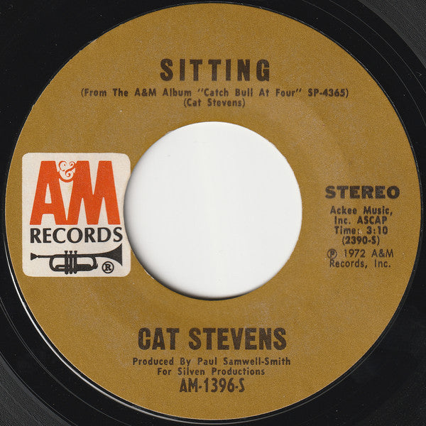 Cat Stevens : Sitting / Crab Dance (7", Single)