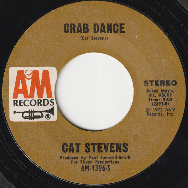 Cat Stevens : Sitting / Crab Dance (7", Single)