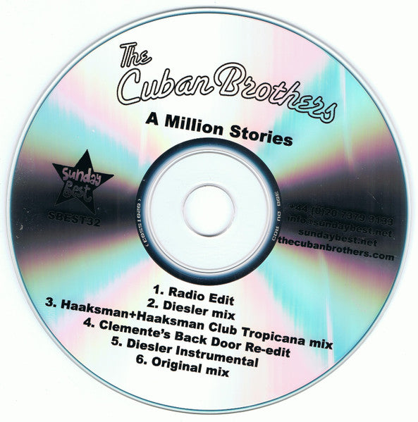 The Cuban Brothers : A Million Stories (CDr, Promo)