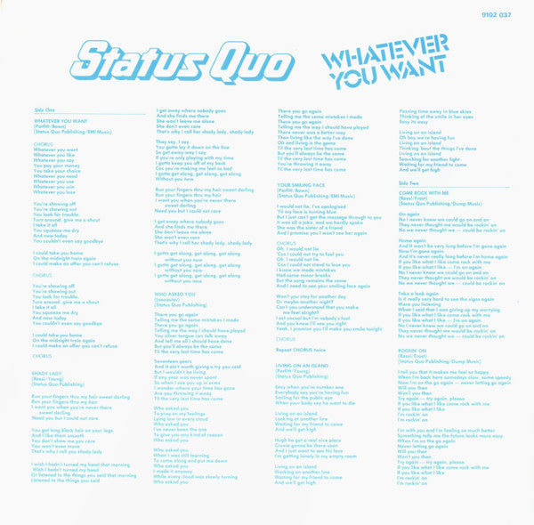 Status Quo : Whatever You Want (LP, Album)