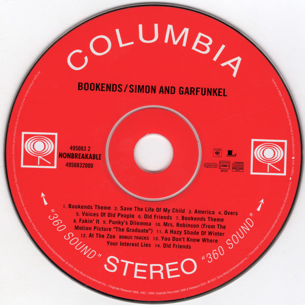 Simon & Garfunkel : Bookends (CD, Album, RE, RM)