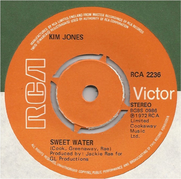 Kim Jones (5) : Sweet Water (7", Single)