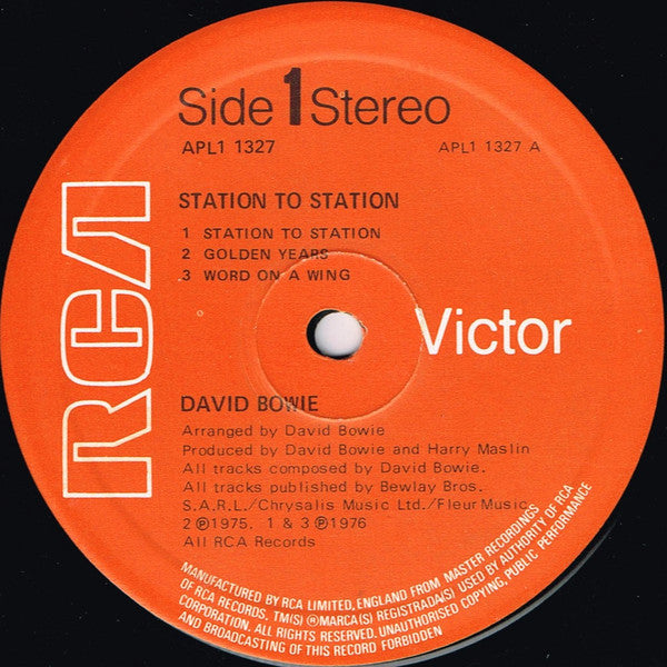 David Bowie : Station To Station (LP, Album)