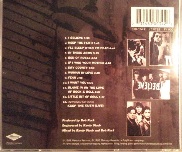 Bon Jovi : Keep The Faith (CD, Album, Enh, RE, RM, UML)
